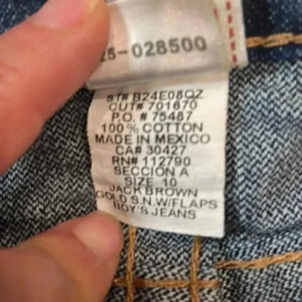True Religion Kids Dark Blue Straight Leg Jeans - Picture 4 of 6